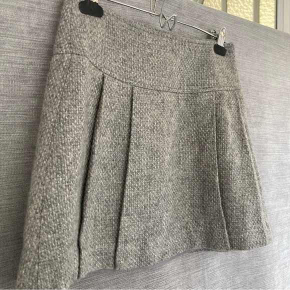 Earth Music Ecology Skirt Mini Grey Wool - Picture 3 of 6